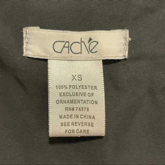 Caché Lightweight Pocket Zipper Windbreaker Rain Trench Coat XS - Picture 10 of 10